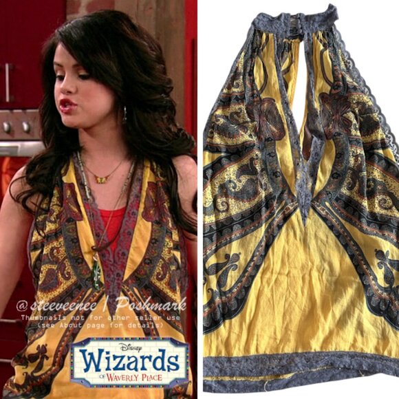 RARE Free People Lace Trim Butterfly Top ASO Alex Russo - Picture 2 of 9